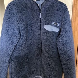 Blue Sherpa Full Zip Columbia Sweatshirt